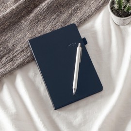 Blue Sky 2026 Weekly and Monthly Planner Calendar, January 2026 - December 2026, 5" x 8", Faux Leather Hard Cover, Bookbound, Tabs, Pen Loop, French Navy