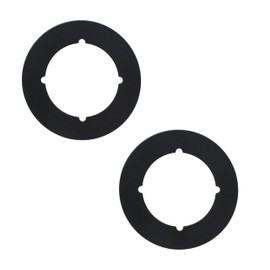 GQNDGN Scar Plate/Door Handle Fixing Cover Filler Repair Backplate Door Knob Backing Plate Fits Under Existing Lockset to Cover Up The Damaged Door (B-Black)