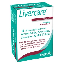 HealthAid Livercare Pack of 4 x 60 Vegetarian Tablets (440 Tablets)