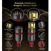 Warrky XLR Cables 6ft 1 Pack [Oxygen-Free Copper (OFC), Gold-Plated