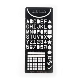 Sketchmark Journal Bookmark: Stainless Steel Journal Bookmark Stencil