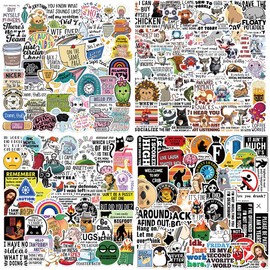 200pcs Prank Me_me Stickers Pack, Funny Snarky Meme Stickers for Laptop Scrapbooking Hard Hat Water Bottles, Vinyl Waterproof Cool Dirty Hilarious Decals for Adults Teens(Prank Meme)