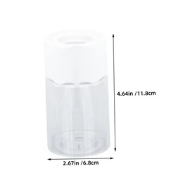 Totority 4Pcs Clear Pots Versatile Plastic Planters for Hydroponic Semi Hydroponic Plants for African Violet Lily and Bud Display Home Office Decor