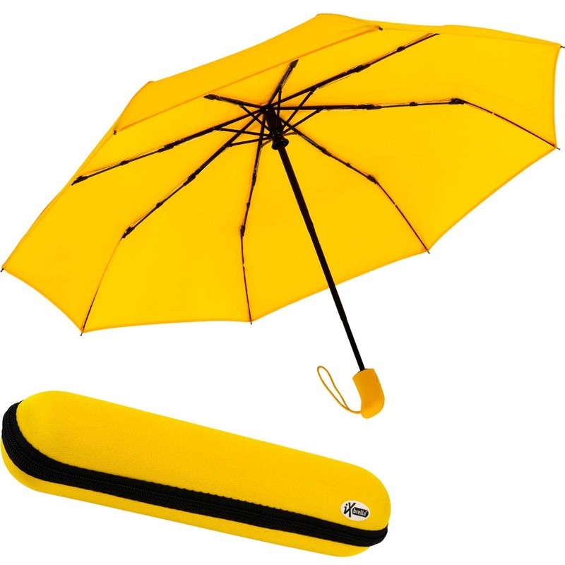 iX-brella First Class Umbrella with Case - Sturdy Large Stormproof,