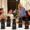 Black 5 Senses Gift Wine Bags for Him Her, Sight