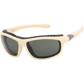 WYND Blocker Airdam Sunglasses Motorcycle Riding, Driving, Fishing, Boating Wrap (Desert Tan | Verdant)