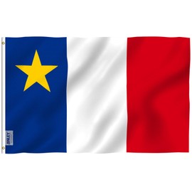 Anley Fly Breeze 3x5 Feet Acadia Flag - Vivid Color and Fade Proof - Canvas Header and Double Stitched - Acadia Nautical Flag Polyester with Brass Grommets 3 X 5 Ft