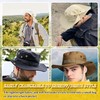 Kugooyi Boonie Hat Bucket Hat Outdoor Wide Brim Beach Sun
