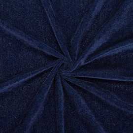 CABODYALS 1.68 m 1 m Midnight Blue High Quality Velvet Fabric Vintage Soft Crushed Velvet Sold by the Metre Stretchy Square Wide Fabric for Sewing Making Clothing Upholstery Curtains and Table Top
