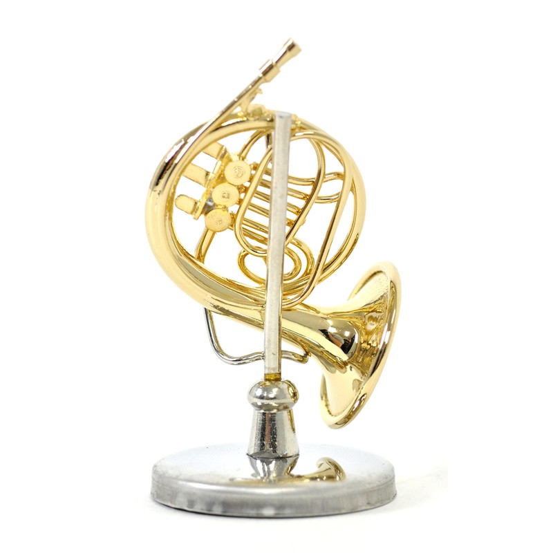 Sunrise Sound House Miniature Musical Instrument French Horn 1/12 Gold