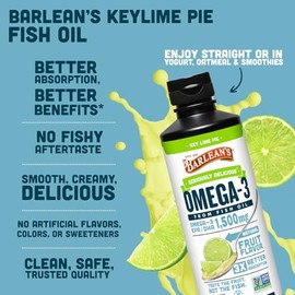 Barlean's Organic Oils Key Lime Ultra High Potency Fish Omega Swirl, 16 Ounce