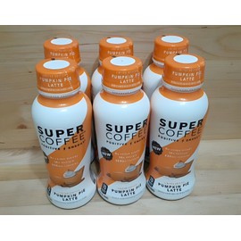 Super Coffee 6CT: SUPER COFFEE  Pumpkin Pie Latte 12z KETO 10g protein 200mg caffeine 0 sugar