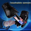 Winter Gloves Men Women Windproof Warm Thick Leather Thermal Mittens