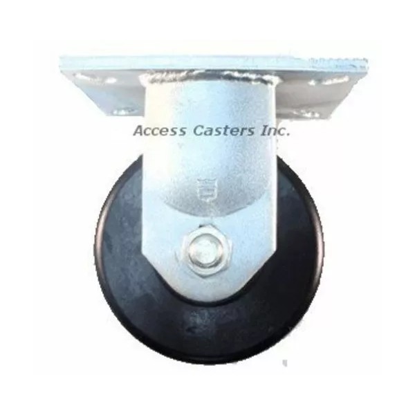 Access Casters Inc. 8T75HR 8" x 3" Rigid Plate Caster,