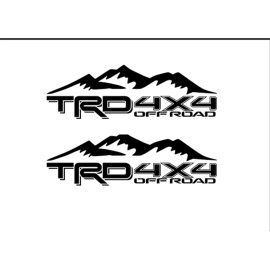 TRD 2 TRD OFF ROAD Mountain TACOMA TUNDRA TRUCK 4X4 DECAL