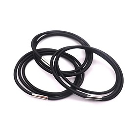 Garbage Can Bands Set of 3, Black Only, Fits 13 to 30 Gallon Trash Cans, Hongmed Trash Can Elastic bands, Durable Rubber Bands with Strong Elasticity, Homewares Colorful Band for Garbage Can Liner, Good for Home Office School Indoor and Outdoor