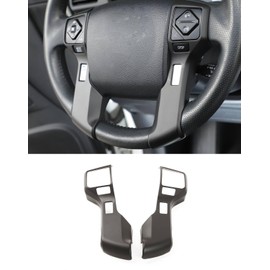 Voodonala for Toyota 4Runner Steering Wheel Cover Decoration Trim fit Toyota Tacoma 2014-2021 Tundra Sequoia 2018-2021 Toyota 4runner SUV 2010-2024 (6 Holes,Matte Black)