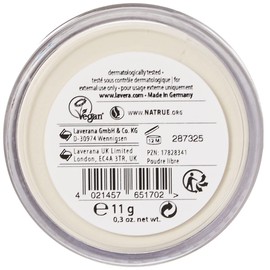 lavera Invisible Finish Loose Powder - transparent - Organic Rice Powder & Organic Tapioca - Mattifying - Long-Lasting - Vegan (1 x 11g)