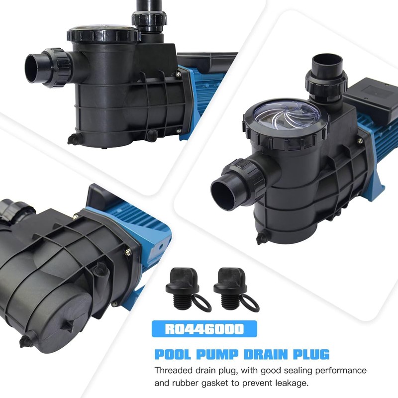 2 Pack R0446000 Pool Pump Drain Plug with O-Ring Replacement