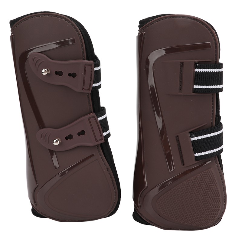 Horse Leg Guard PU Shell Elastic Breathable Protective Horse Boots