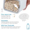 iDesign Recycled Plastic Medium Dry Goods Kitchen Canister with Airtight