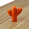 Zerniple Orange Ceramic Pull Door Knobs Cupboard Handles for Nursery
