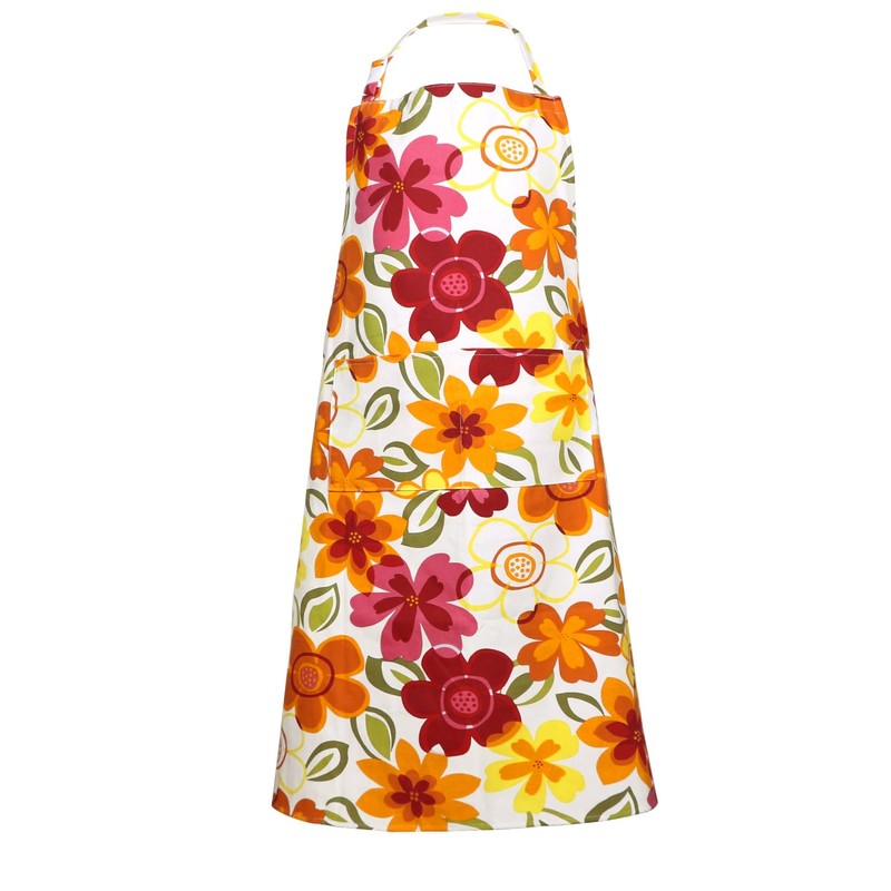 SANFERGE Ladies Plus Size Canvas Apron with 2 Pockets 39