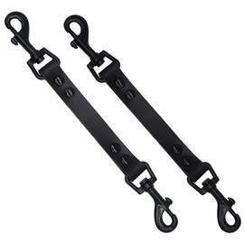 DORUI Dog Safety Clip for Prong Collar, Waterproof Leash Backup Clip Connector, Dual Clasps Rotating Buckle for Pinch Collar