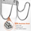 Josmimic Stainless Steel Garden Hose Holder - Extra Large Heavy