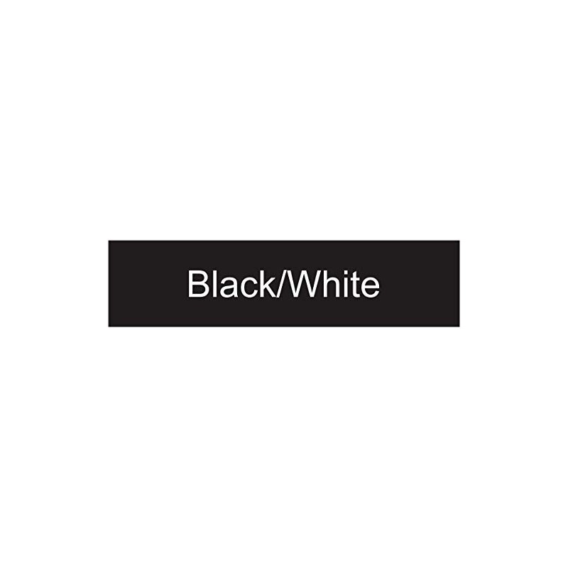 Placa de identificación grabada, 2,5 x 25,4 cm, color negro