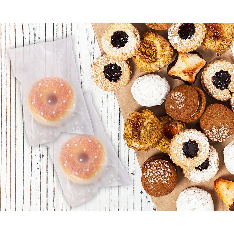 Mini Skater Self Sealing Cookies Bags Pack of 100 Clear