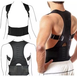 Zen Zen Chaleco Corrector Postura Con 10 Imanes de terapia Para Hombre Y Mujer (Blanco, Extra Grande)