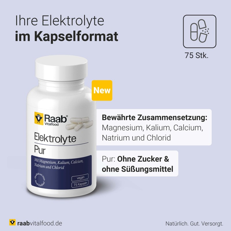 Raab Pure Electrolyte Capsules (Pack of 75)