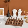 Juexica 18 Fingers Wood Ring Display Wooden Finger Ring Stand