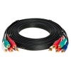 5RCA Male Component Video/Audio Cable, Gold Plated 3ft, 6ft, 12ft,