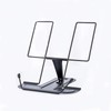 Metal Book Stand, Reading Stand with Metal Handle, Adjustable Foldable