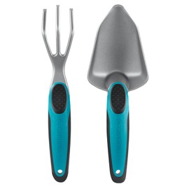 GARDENA 8974-20 Balcony Hand Tool Set of 2 Made in Germany, Turquoise, Total Length: 9.8 inches (25 cm)