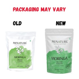 MINATURE Moringa Powder |Pure Drumstick leaves Powder | Super food| Smoothie, Drink| Pure & Natural Vegan | Preservative free| Made in India| 227 Gram (08 Oz)