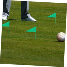 SUPVOX 5pcs Sturdy Iron Corner Flags for Training Marking Flags for Shot Put Flagging Durable Field Supplies Lightweight and Portable