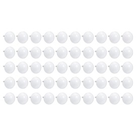 QUARKZMAN 11 x 17 mm Furniture Upholstery Nails x 100 Pieces Round Head Decorative Push Pins Thumb Push Pins for Furniture DIY Decorative [White Silver Tone]