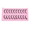 10 Pairs Cluster Lash D Curl Russian Strip Lashes Fluffy