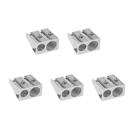 5 Pack Pencil Sharpeners Dual Hole Sharpener Manual Pencil Sharpener Metal Pencil Sharpener Metal Sharpener for School Office Home Art Projects