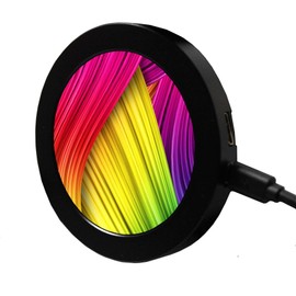 VSDISPLAY 2.8 Inch Round LCD Display Screen 480x480 IPS for PC Computer Case Building CPU/GPU Temperature Sensor Panel DIY Accessories