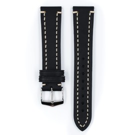 HIRSCH Liberty Men's Saddle Leather Watch Strap 22 mm, Strap.