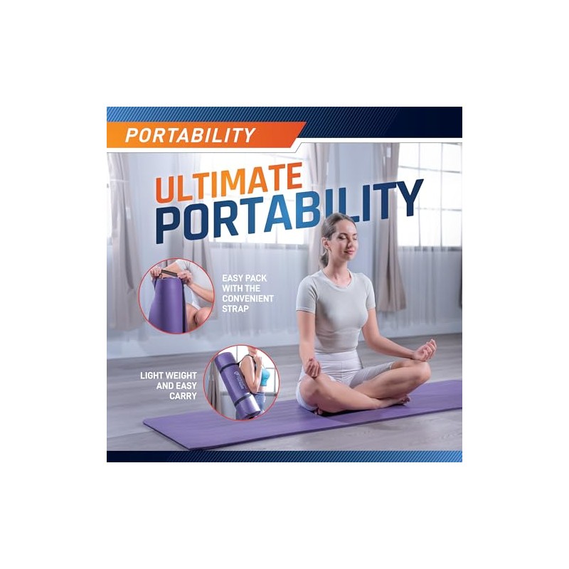 Circuit Fitness by Marcy Non-Slip Multi-Purpose Exercise Yoga Mats with