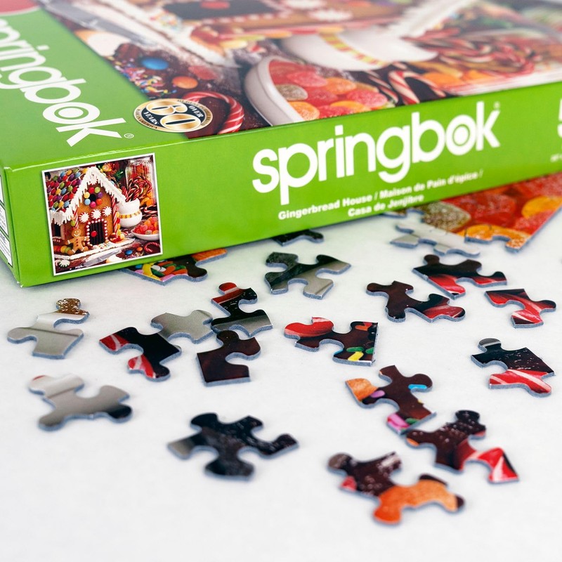 Springbok's Gingerbread House 500 Piece Jigsaw Puzzle Showcases a Tasty
