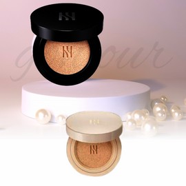 Hera Black Cushion Original 15g 23C1 Pink Beige + Hera Skin Radiant Glow Cushion 21N1 Mini 5g Set / 헤라 블랙 쿠션 본품 15g 23C1 핑크베이지+헤라 스킨 래디언트 글로우 쿠션 21N1 미니 5g 구성 세트