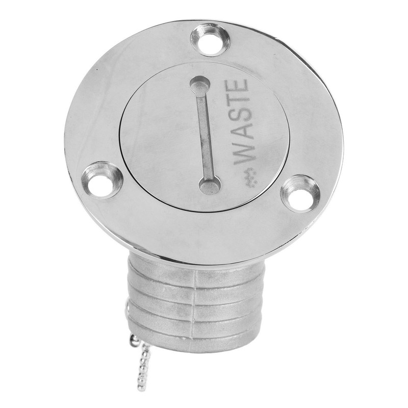 Boat Deck Filler with Key Cap Marine Stainless Steel Hardware