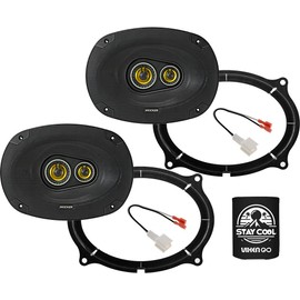 KICKER Speakers 6X9 inch for Nissan Pathfinder 2022-2023 Upgrade Kit - Pair of CS Series with Adapters and Harness, Car Audio Front Door Speaker CSC6934, 46CSC6934
