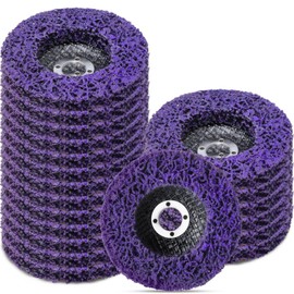 Landhoow 20 Pcs Strip Discs Rust Remover Wheel 4" x 5/8" Stripping Wheel Paint Disc Abrasive for Rust Oxidation Welds Metal Wood Angle Grinder